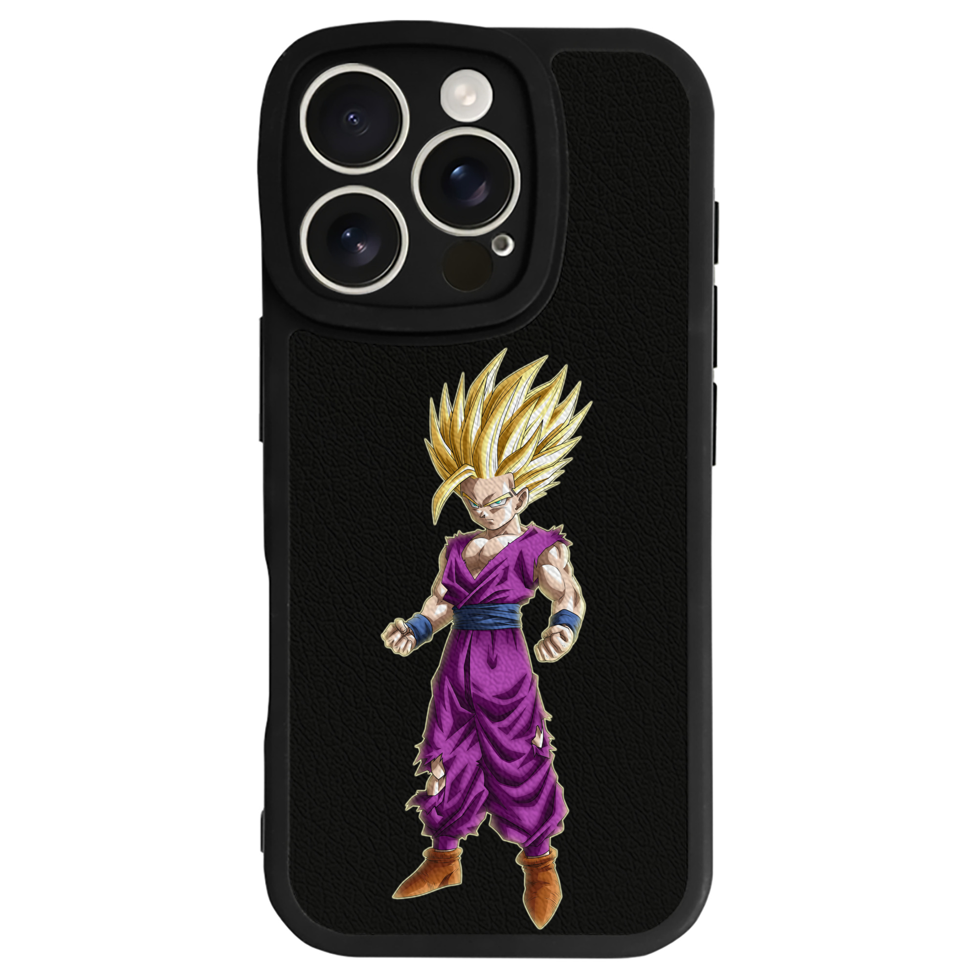 （画像用） ドラゴンボール 孫 悟飯（そんごはん）DRAGON BALL Son Gohan 【iPhone 16シリーズ対応】シリコンスマホケース（レザー調） 材質：シリコン